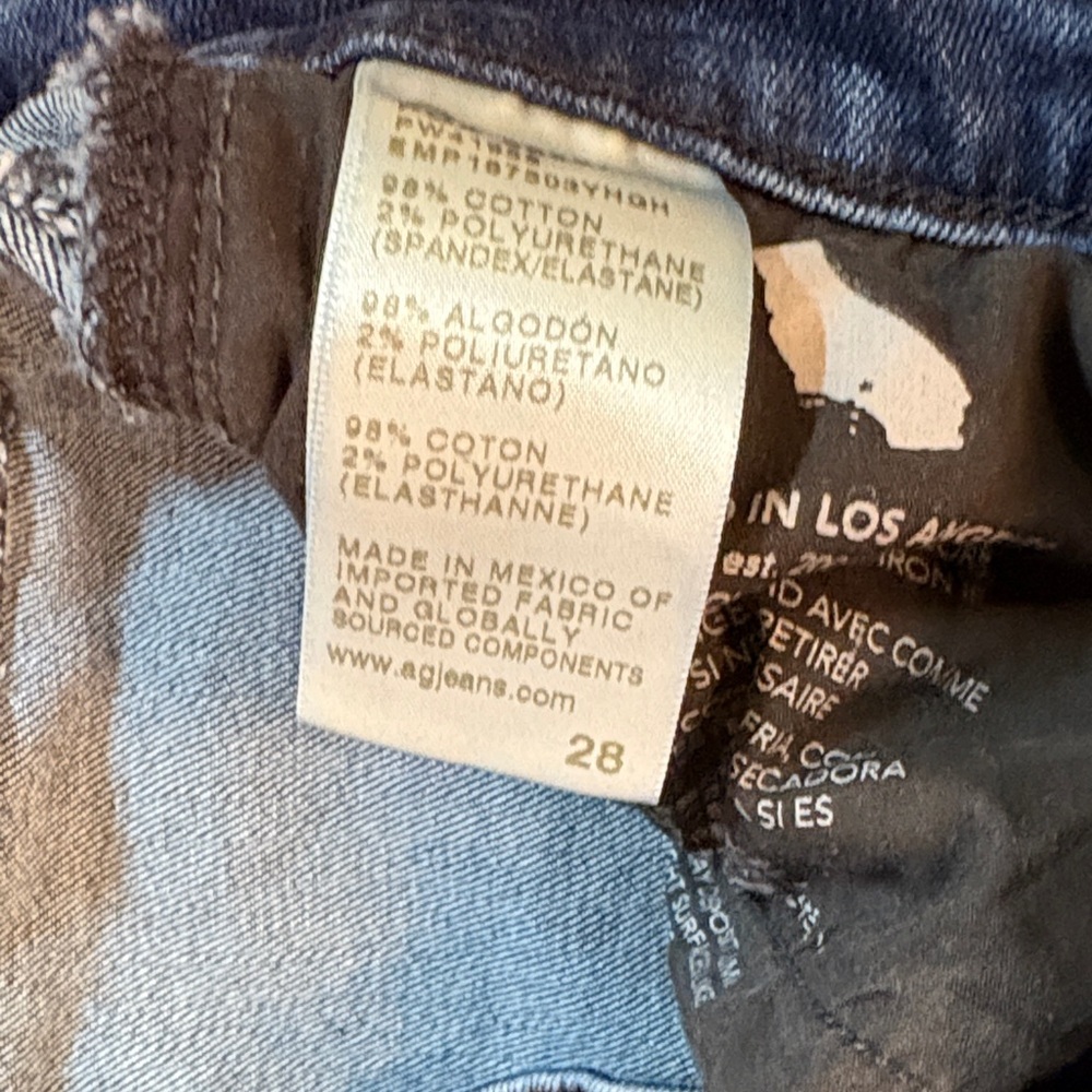 AG Adriano Goldschmied Indigo Straight Leg Jeans - Picture 4 of 7